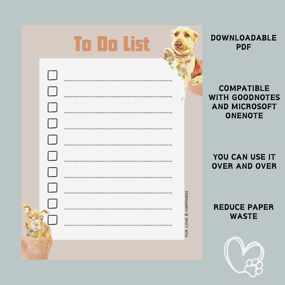 To do list -- Downloadable PDF