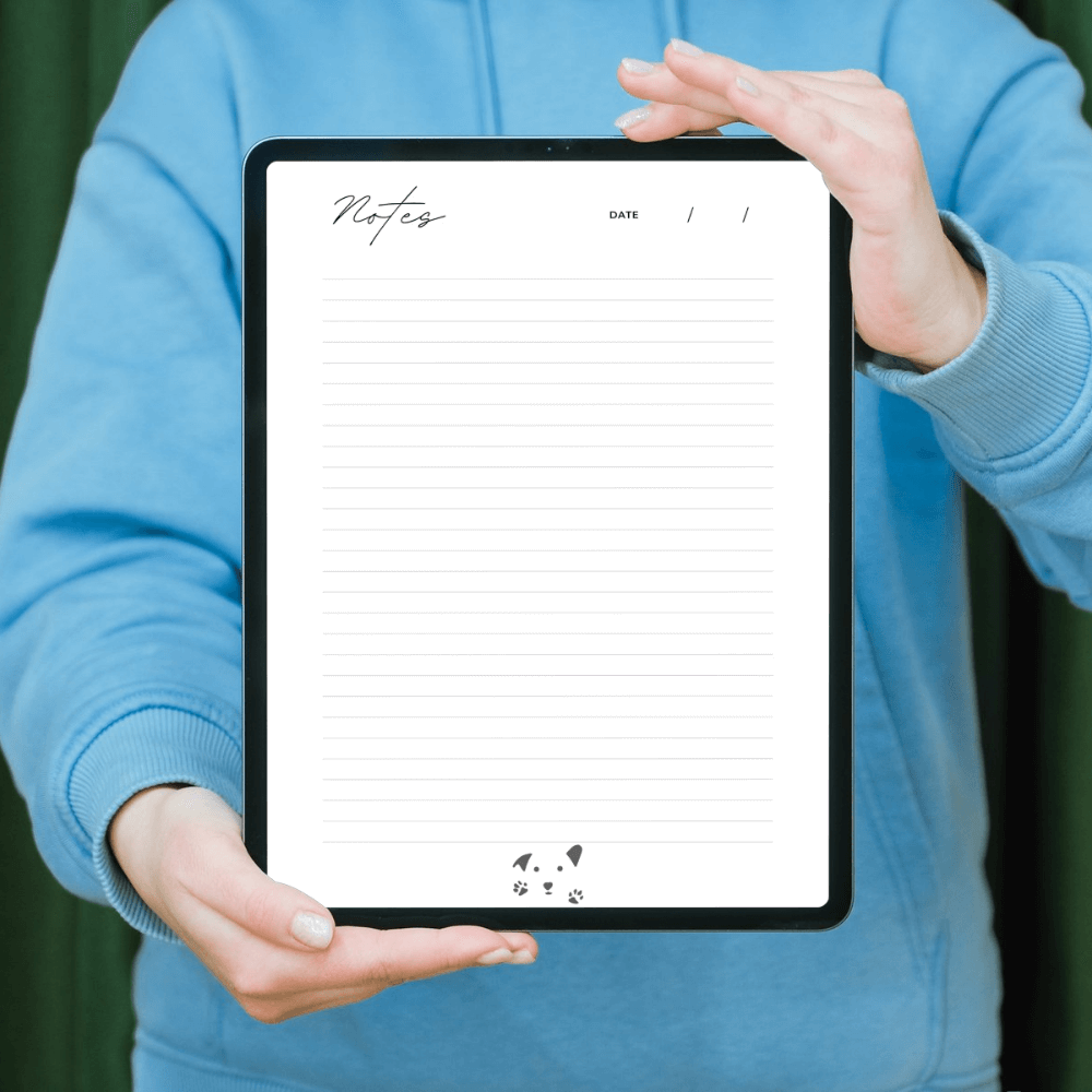 Digital Notepad -- Downloadable PDF