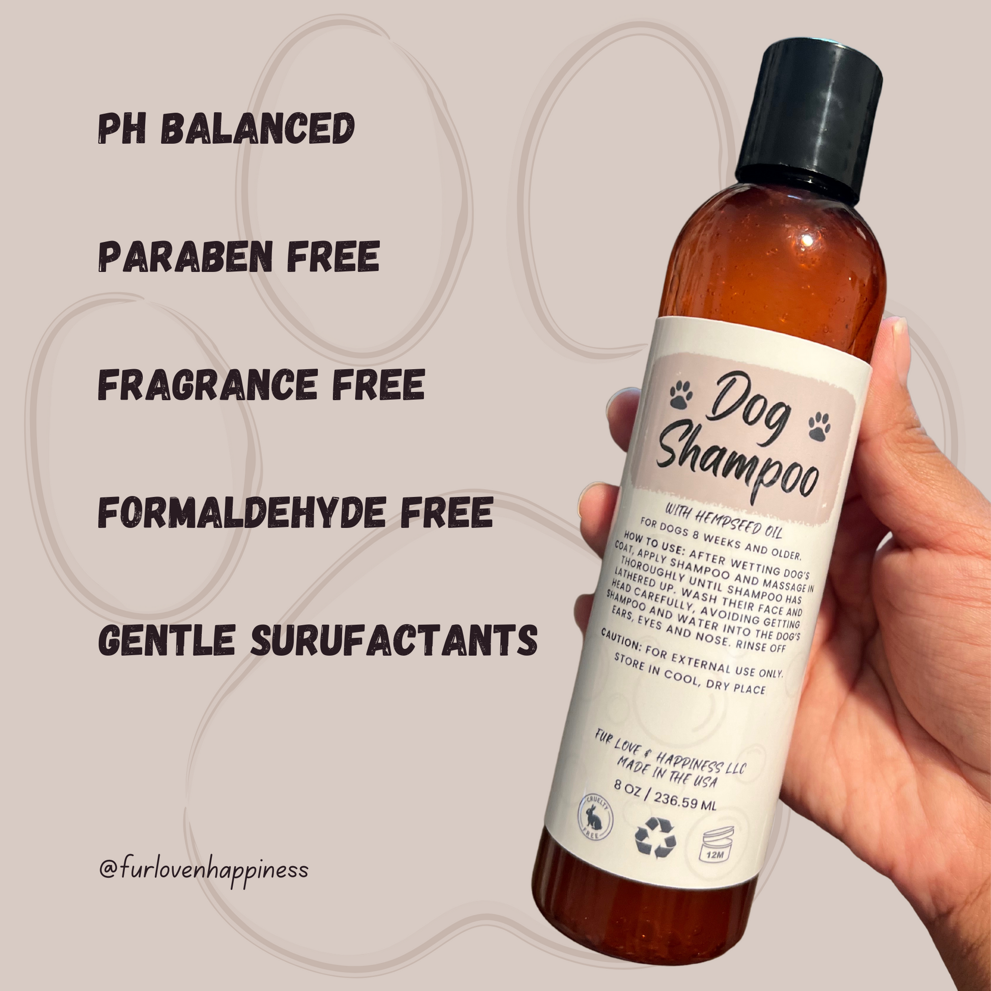 Dog Shampoo with Hempseed Oil